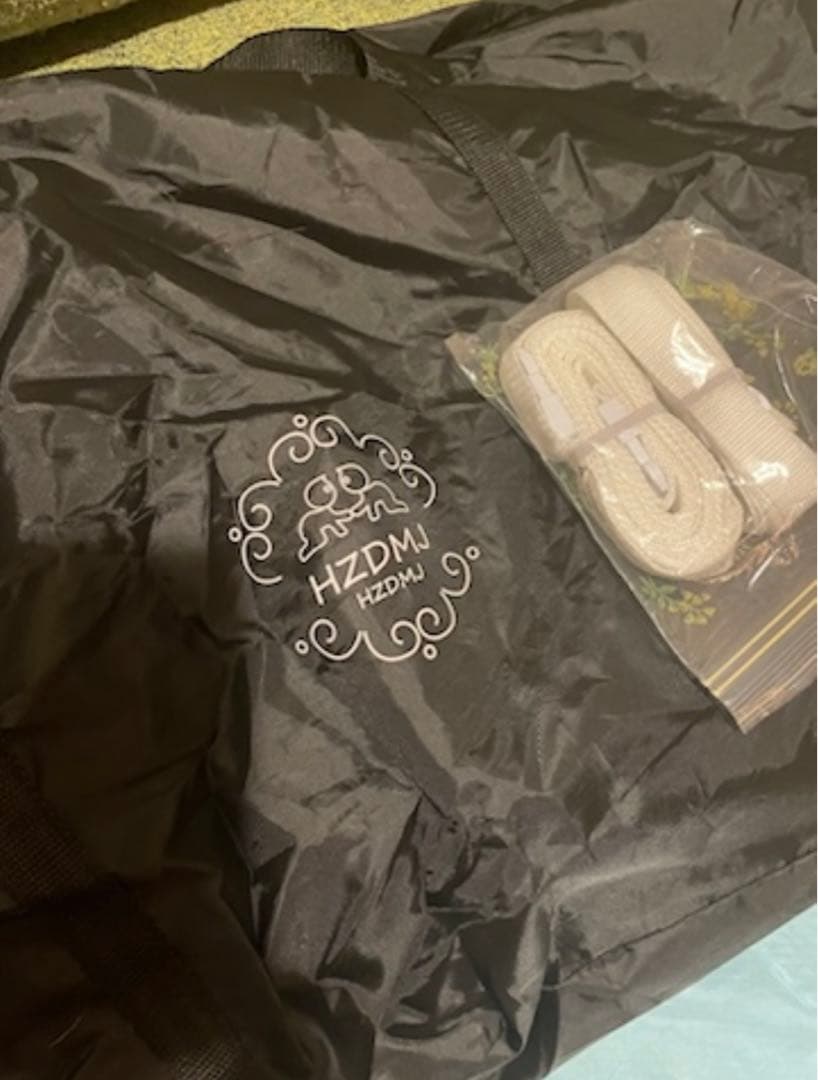 ベビーベッド/移動・折りたたみ可能/HZDMJ/グレー/説明書・付属品あり