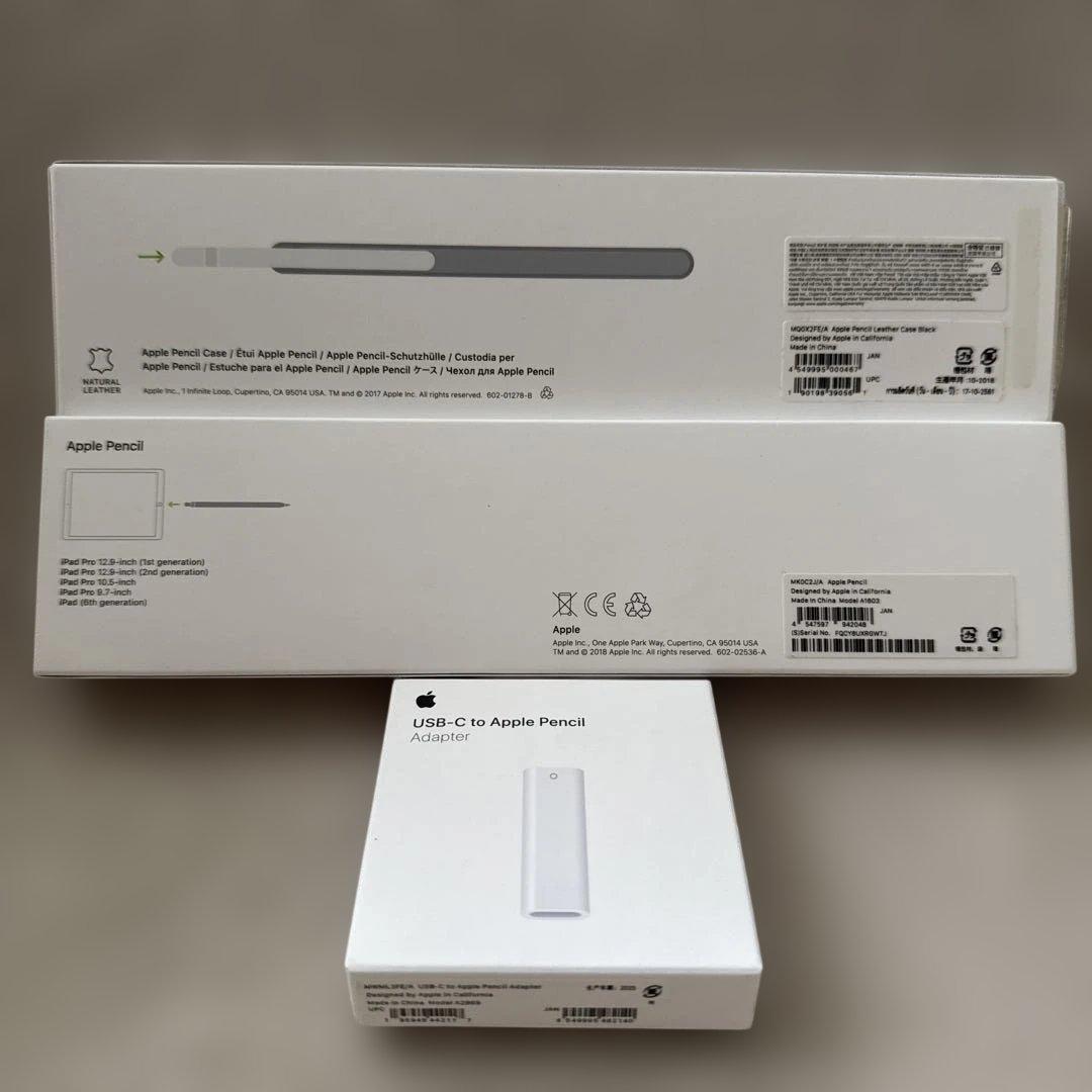 Apple Pencil 第1世代 純正ケース+C充電変換付セット