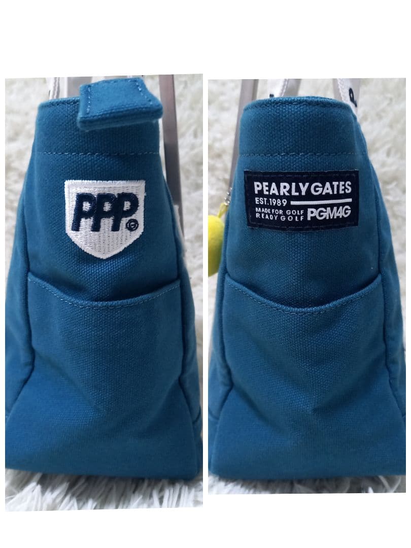 ●良品● パーリーゲイツ　ワッペン　スマイル　ゴルフ　カートバッグ　チャーム付き