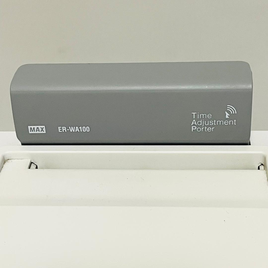 MAX タイムレコーダー ER-80SUW　電波時計機能・カードラック・取説付