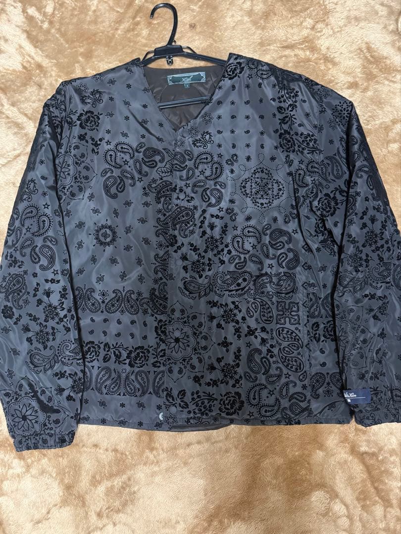 Kith バンダナ柄 ブラック ナイロンジャケット