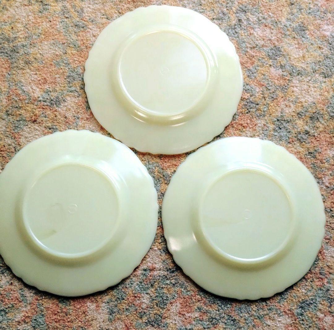 McKee社l／月桂樹柄のの中皿3枚セット　レア アメリカンヴィンテージ