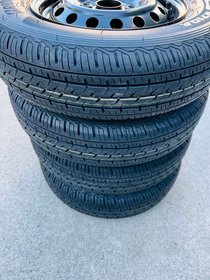 ★納車外し★軽バン　軽トラ　タイヤ　ホイールセット　145/80R12 LT★