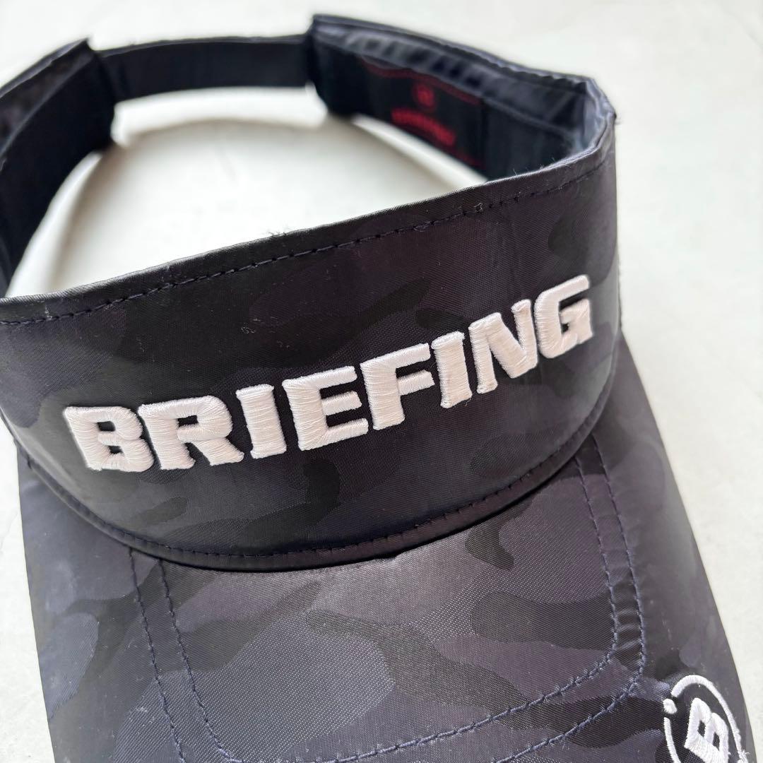 【美品】BRIEFING GOLF ブリーフィング カモフラ迷彩柄 サンバイザー