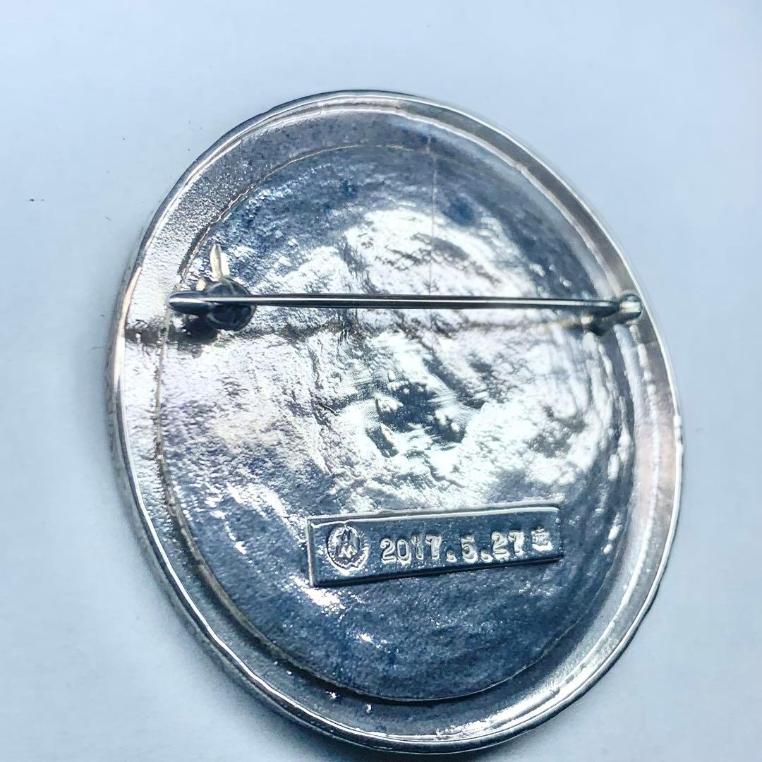 希少 AKIO MORI アキオモリ ブローチ メダル  カメオ シルバー