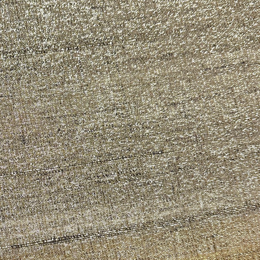 袋帯【桝屋高尾】ねん金綴錦 西陣織 正絹 全通柄 段霞紋 着物帯 金銀糸 共箱付