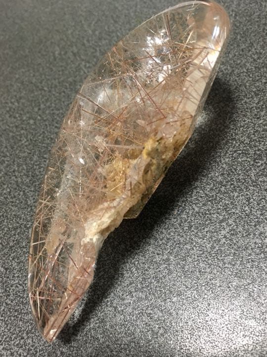 水晶 希少ピンク針入り水晶