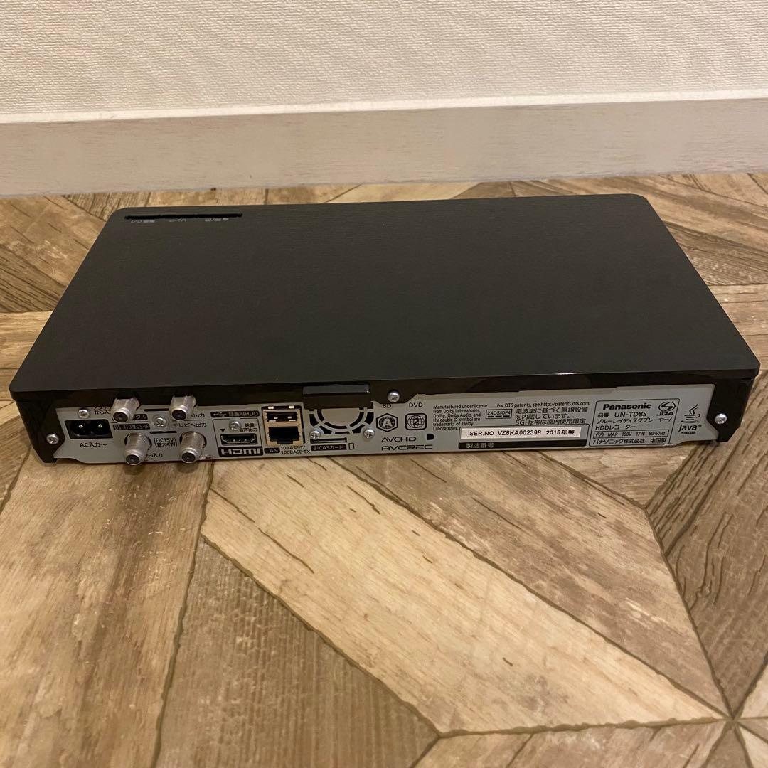 PanasonicUN-TD8SブルーレイディスクプレーヤーHDDレコーダー液晶