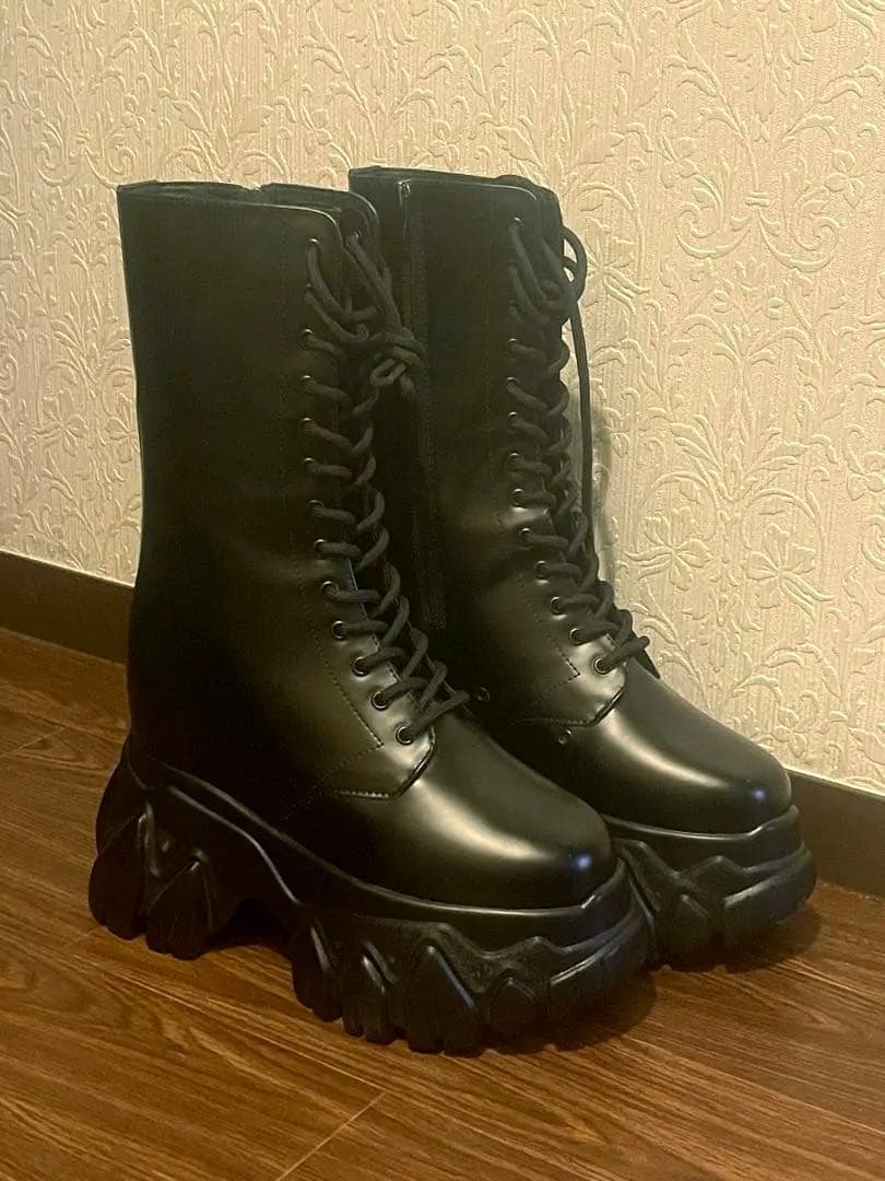 【新品】シークレットシューズ 18cmヒール 厚底 ブーツ タオバオ