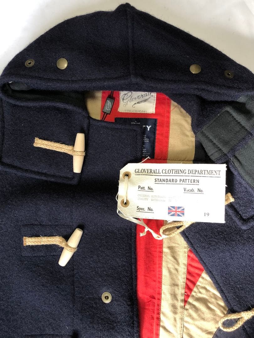 未使用タグ付き グローバーオールダッフルコートモンティー ユニオンジャックモデル