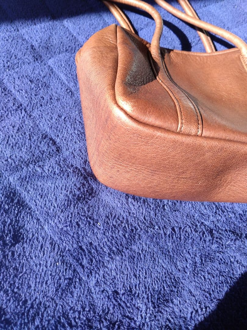 Aeta SQUARE BOSTON ロング ハンドル バッグ S　ブラウン