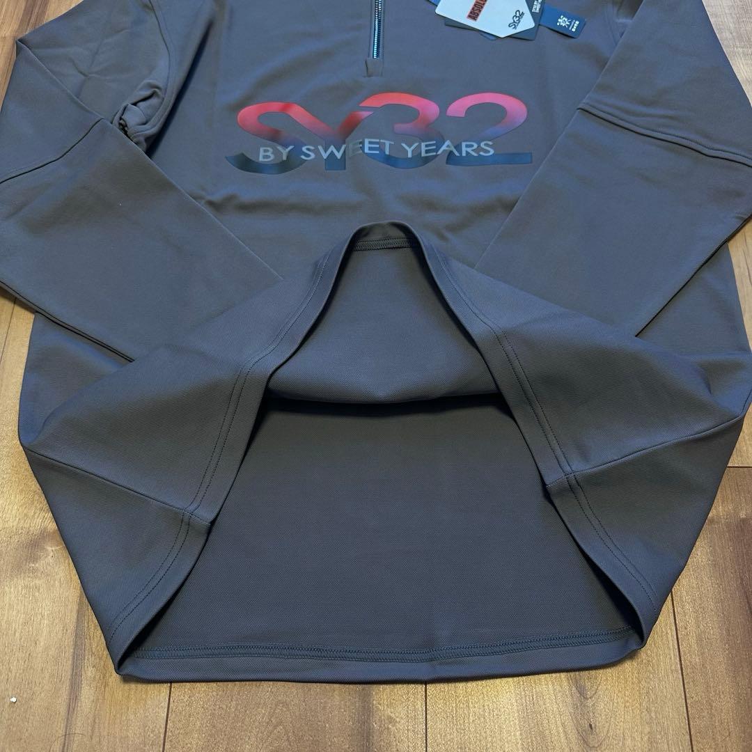 長袖　モックネック　ハーフジップ　メンズ　ゴルフウェア　新品タグ付き　サイズL