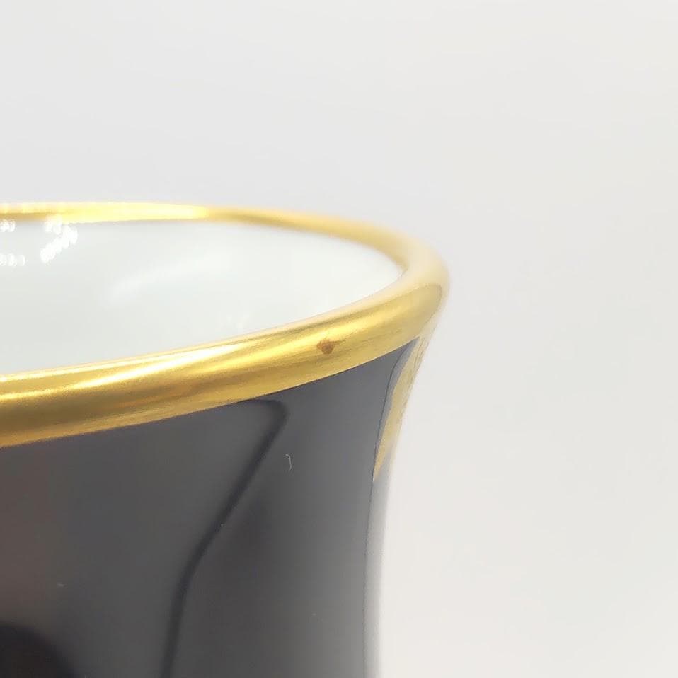 ★箱付★ OKURA 大倉陶園 花瓶 金蝕ぶどう 28cm 花器 金彩 花入