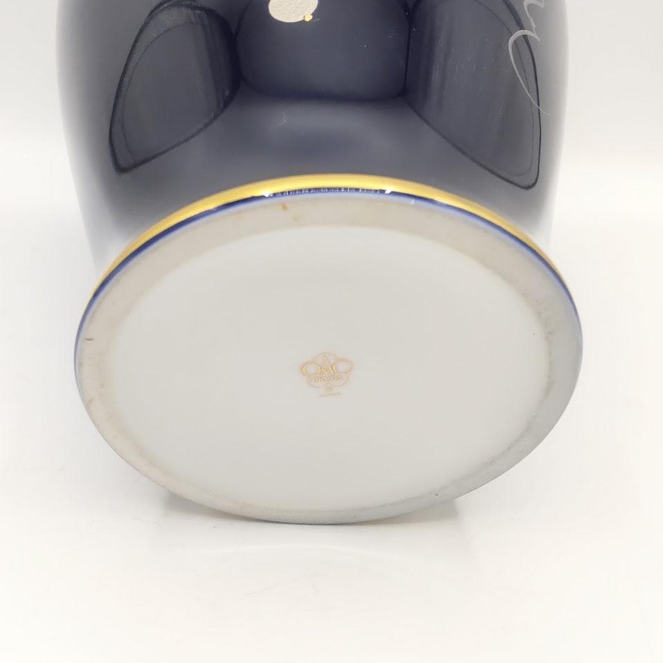 ★箱付★ OKURA 大倉陶園 花瓶 金蝕ぶどう 28cm 花器 金彩 花入