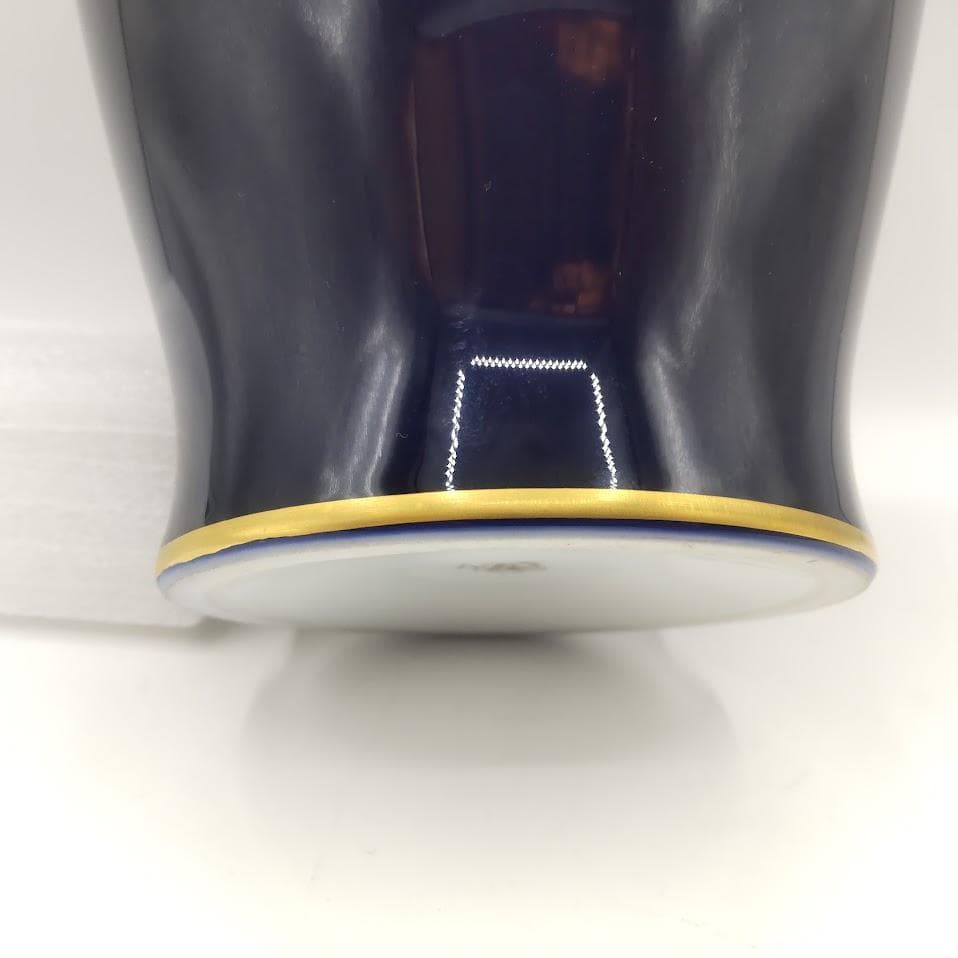 ★箱付★ OKURA 大倉陶園 花瓶 金蝕ぶどう 28cm 花器 金彩 花入