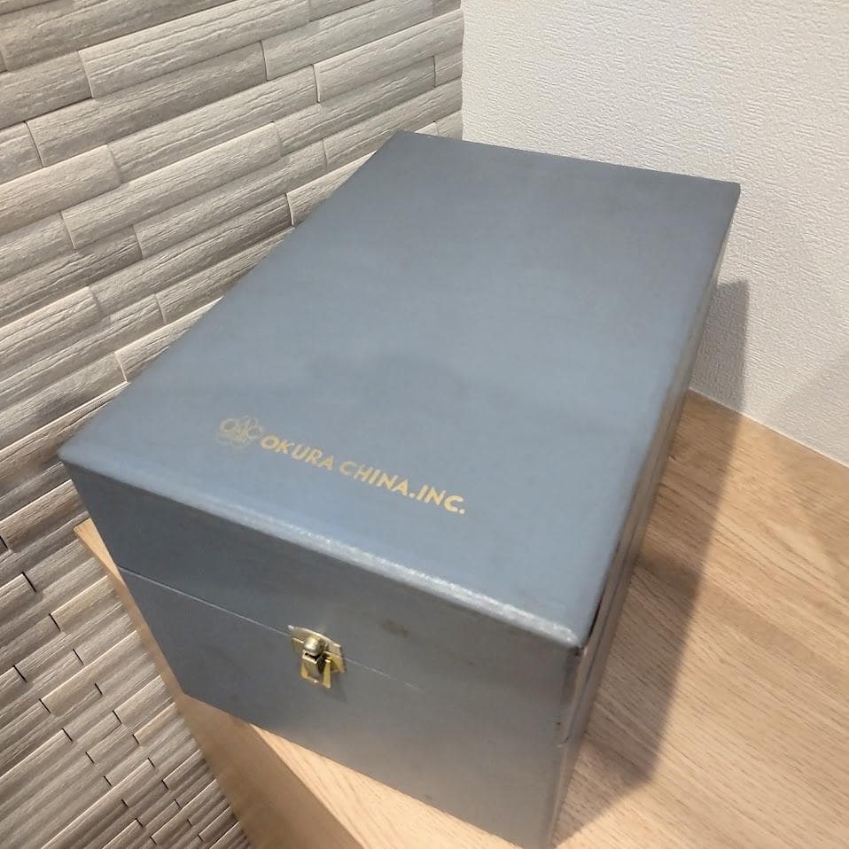 ★箱付★ OKURA 大倉陶園 花瓶 金蝕ぶどう 28cm 花器 金彩 花入