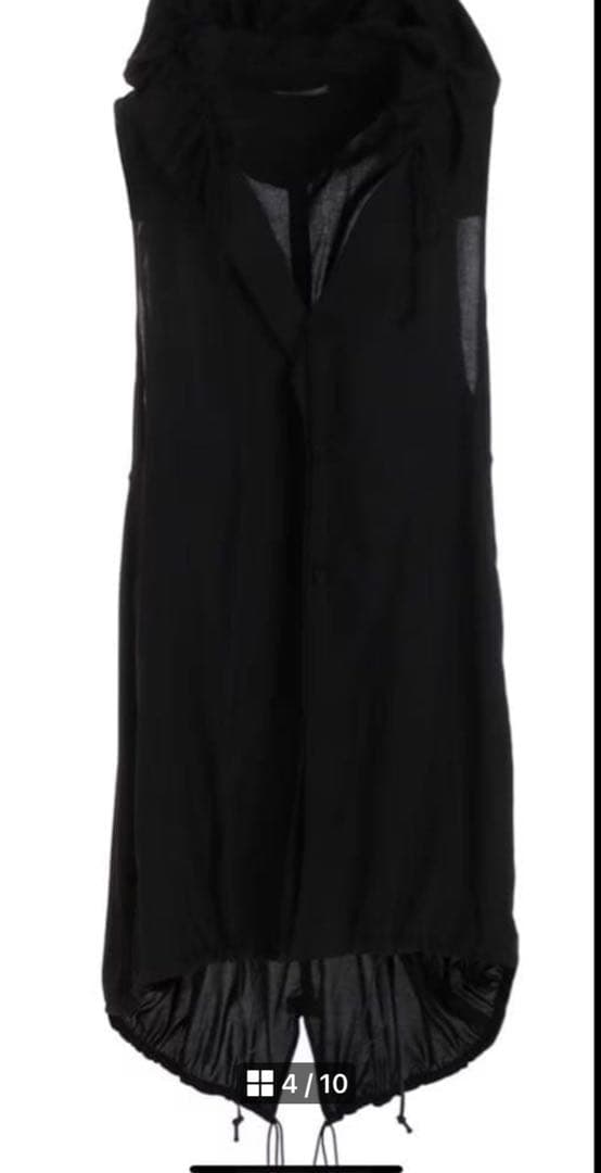 ヨージヤマモトノースリーブギャザーワンピース今期品美品サイズＳ