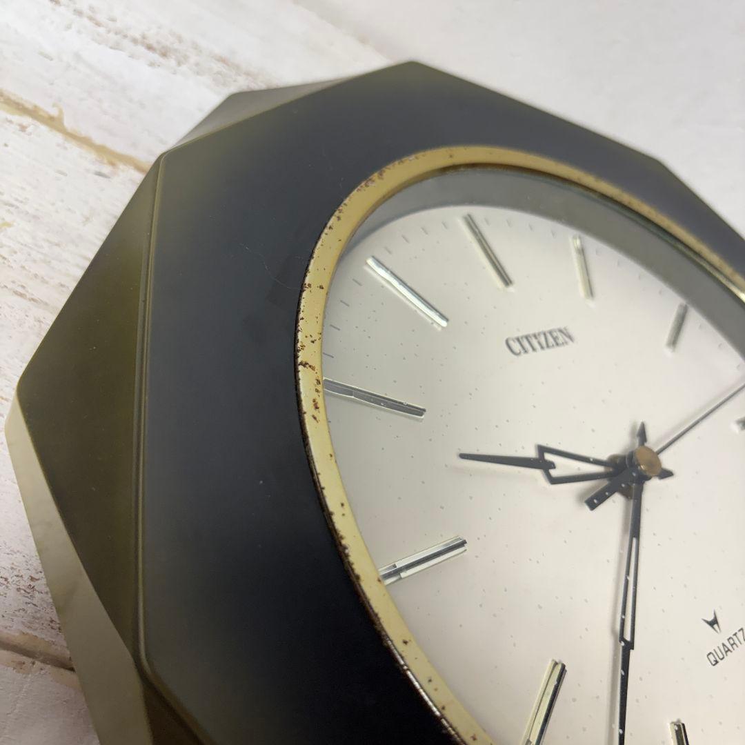 CITIZEN 掛時計 オリーブカラー ヴィンテージ ミッドセンチュリー