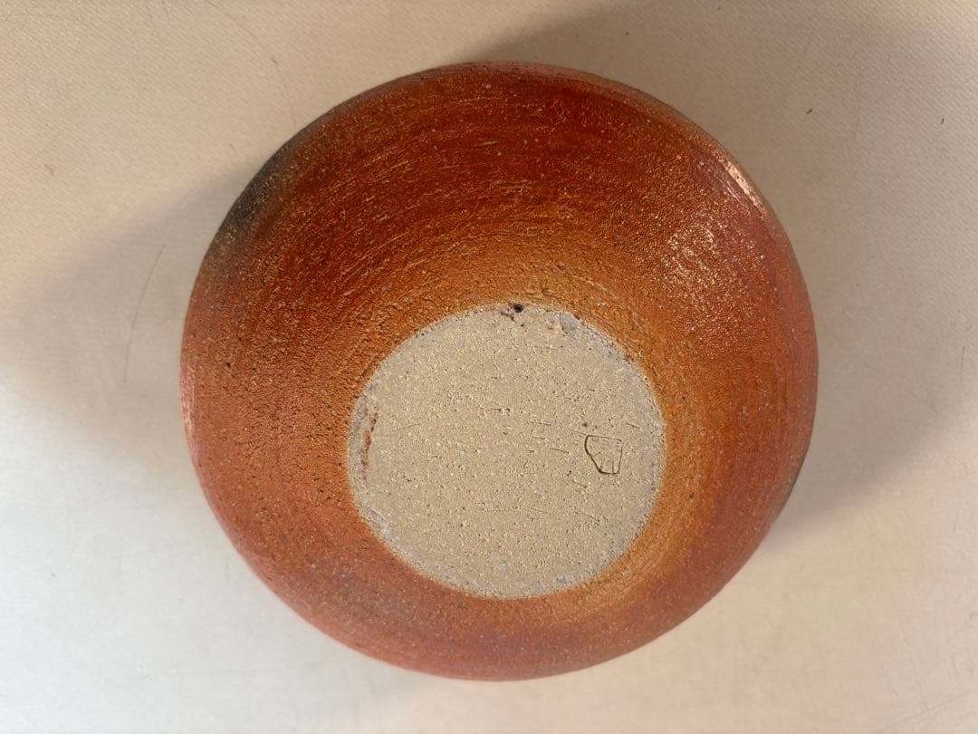 信楽焼　蓋付き陶器 陶印有り　 茶道具　平水指