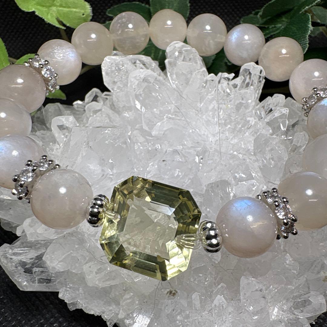 ＊momo様お取置き9/8＊【高品質】シトリン　宝石カット　ピンクムーンストーン