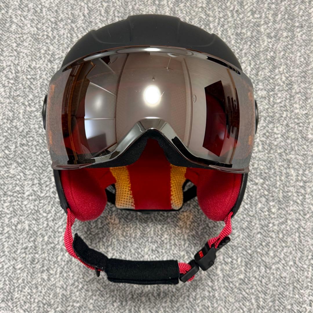 ALPINA ジュニアスキー・スノボー用ヘルメット ミラーシールド付き