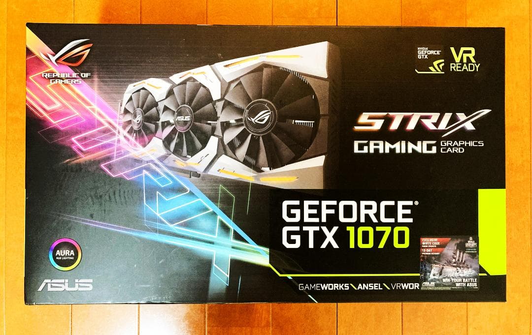 グラフィックボード・グラボ・ビデオカード ASUS ROG-STRIX-GTX1070-8G-GAMING GPU