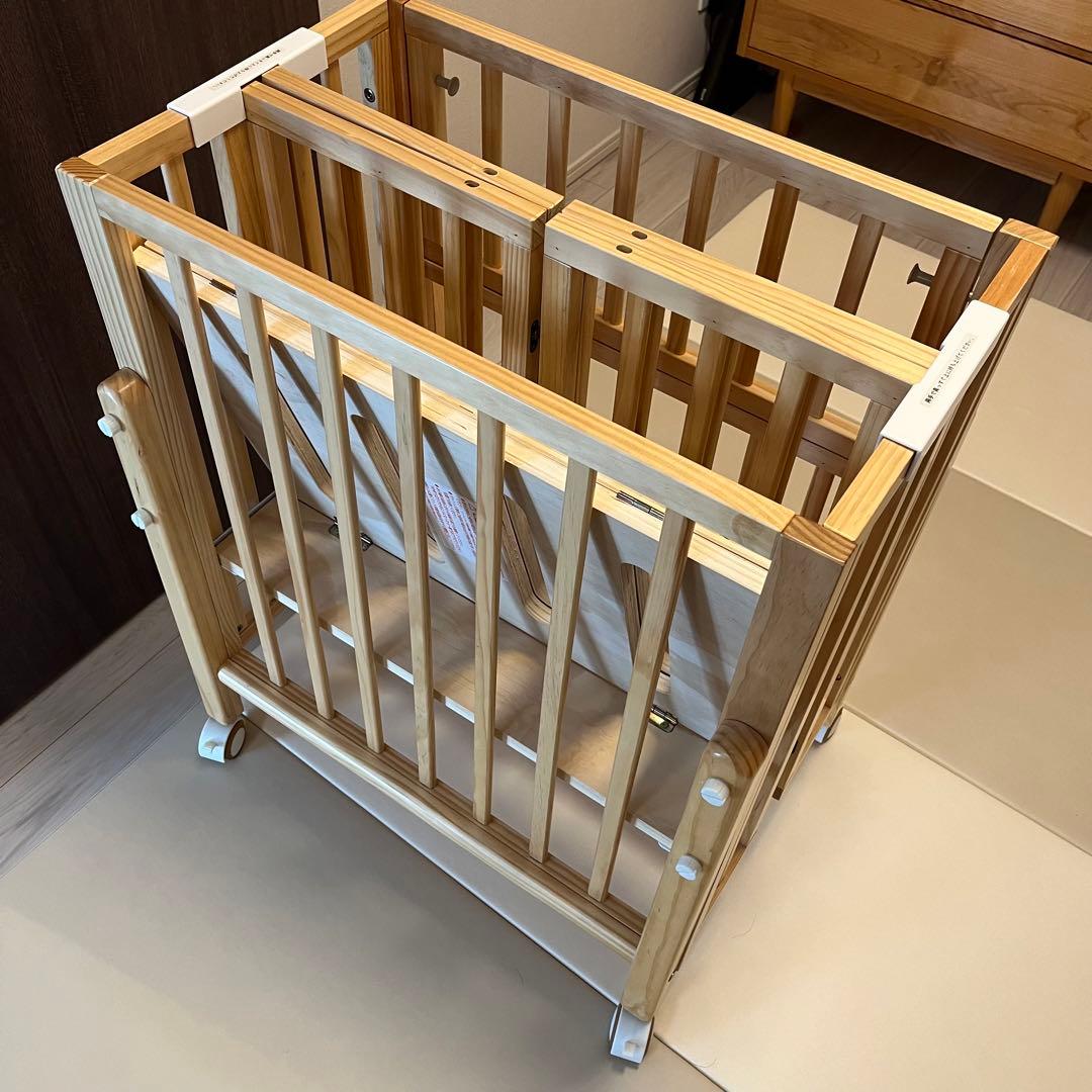 パタンⅡ (たのメル便)【大和屋 折りたたみ ミニベビーベッド 】