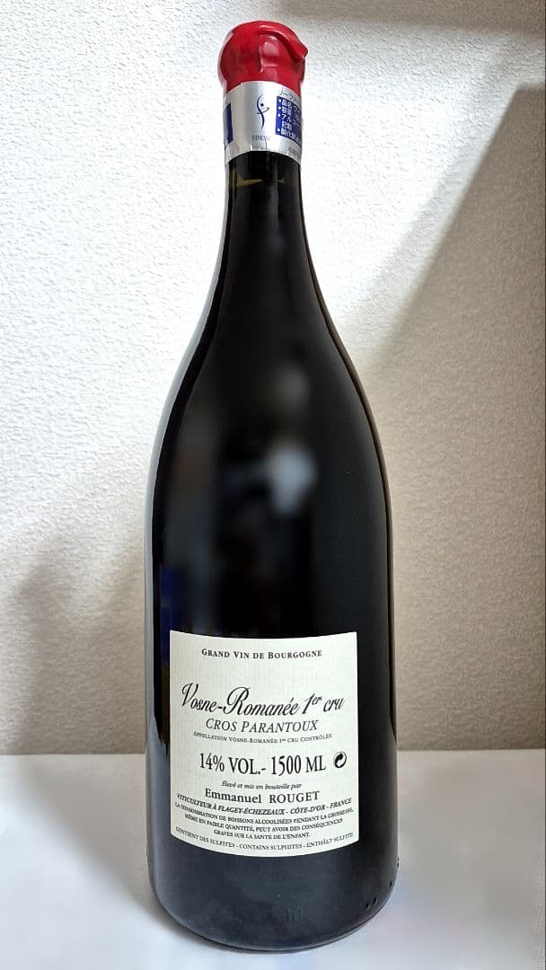 エマニュエル・ルジェ ／VR 1er クロ・パラントゥ 1500ml 2016年