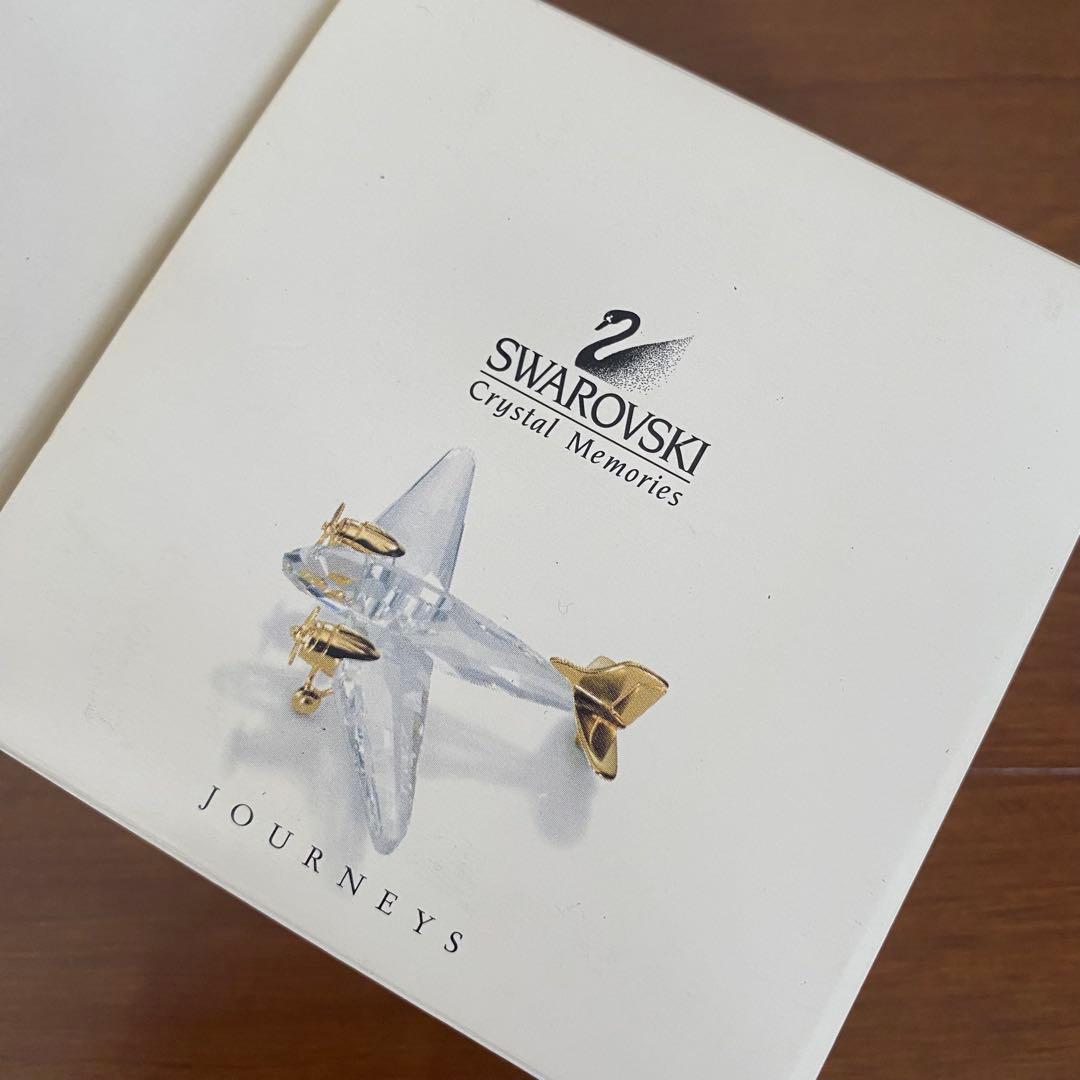 SWAROVSKI スワロフスキー クリスタル 飛行機 置物