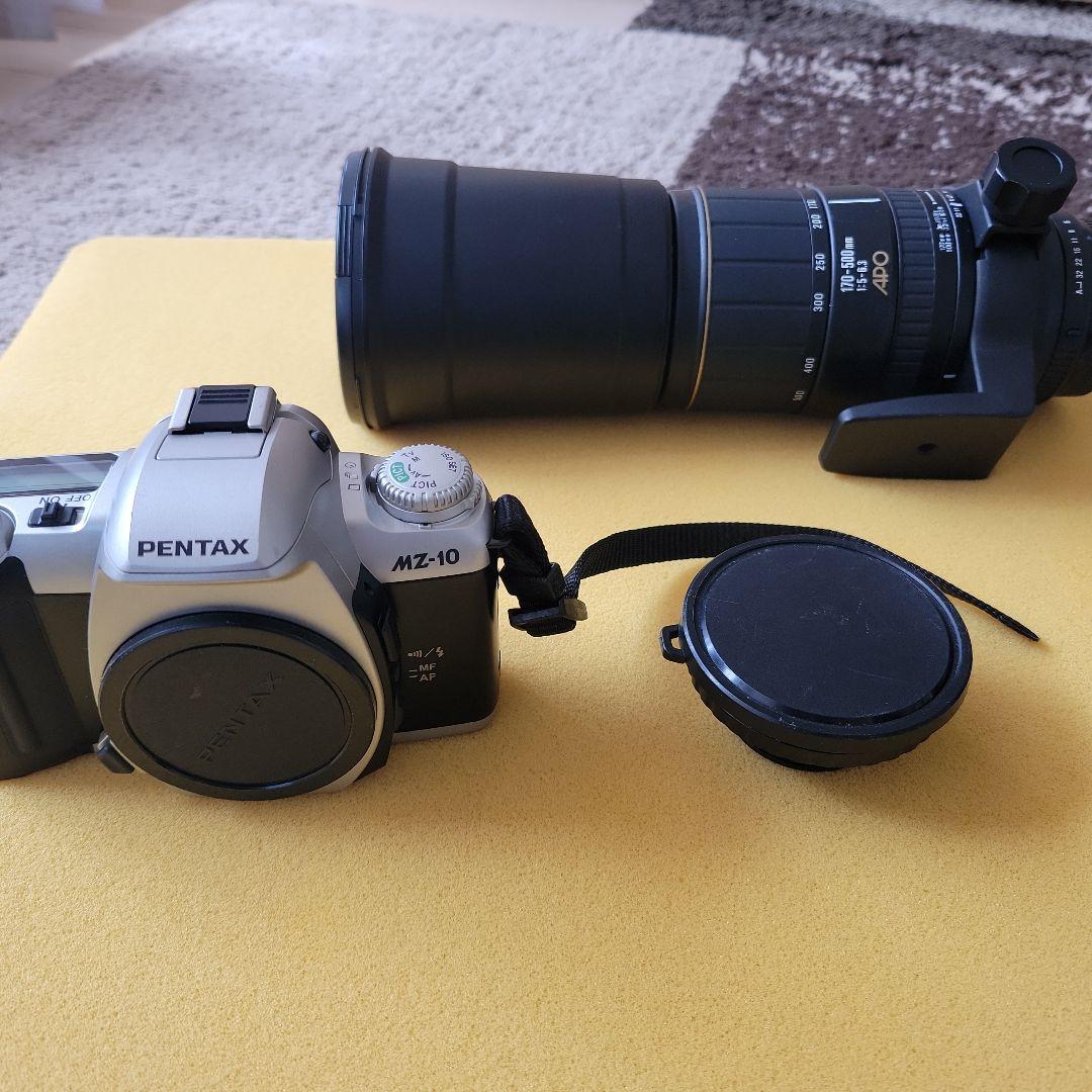 PENTAX MZ-10 フィルムカメラ　SIGMA望遠レンズ