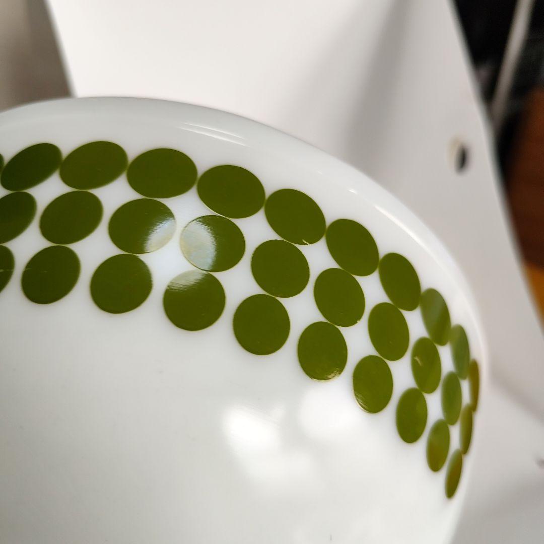 パイレックス　カラフル　ドット柄　ミキシングボウルセット　コンプリート