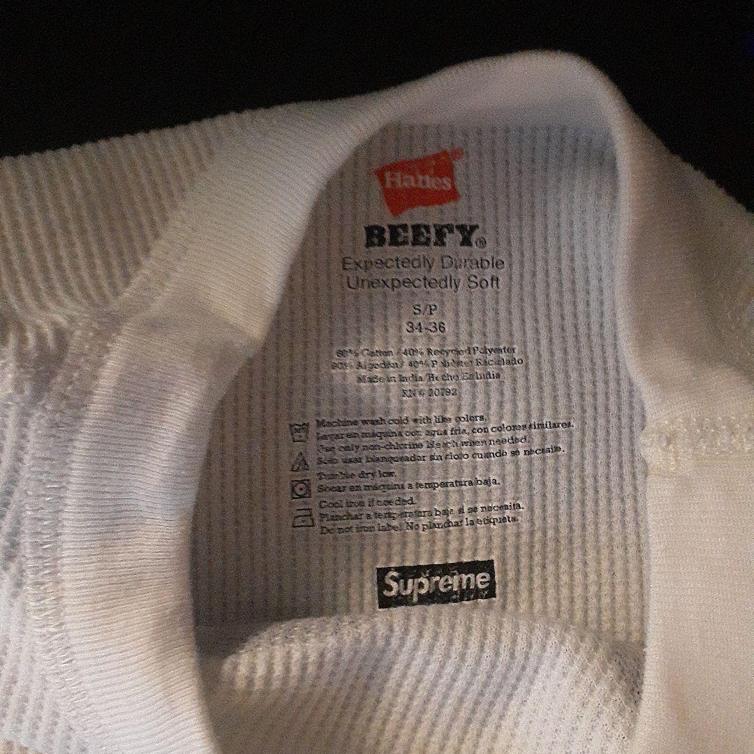 Supreme×Hanes　骨格　bone　サーマル　サイズ貴重　S