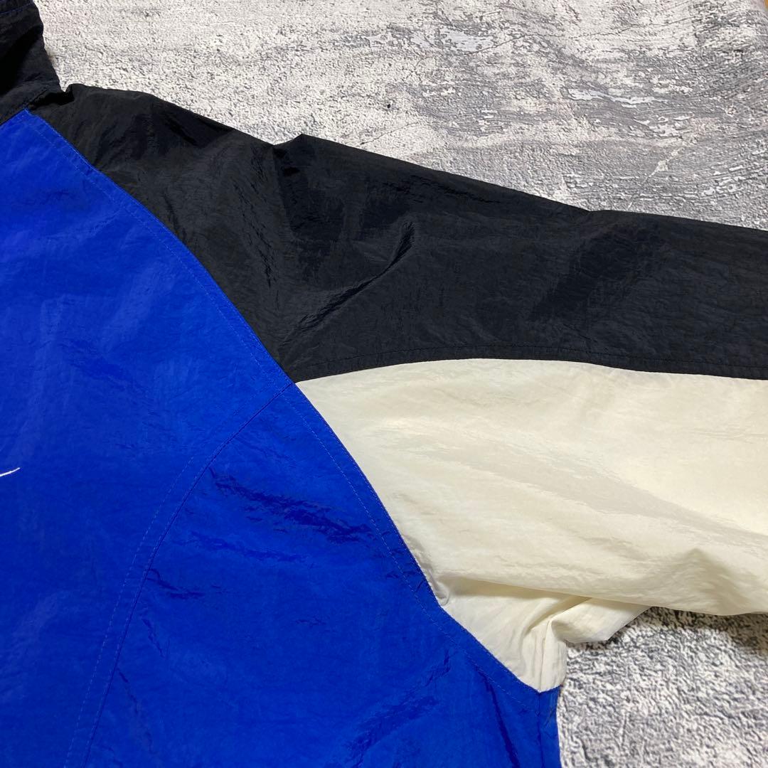 NIKE 90s 銀タグ ナイロンジャケット ビッグスウッシュロゴ XXL