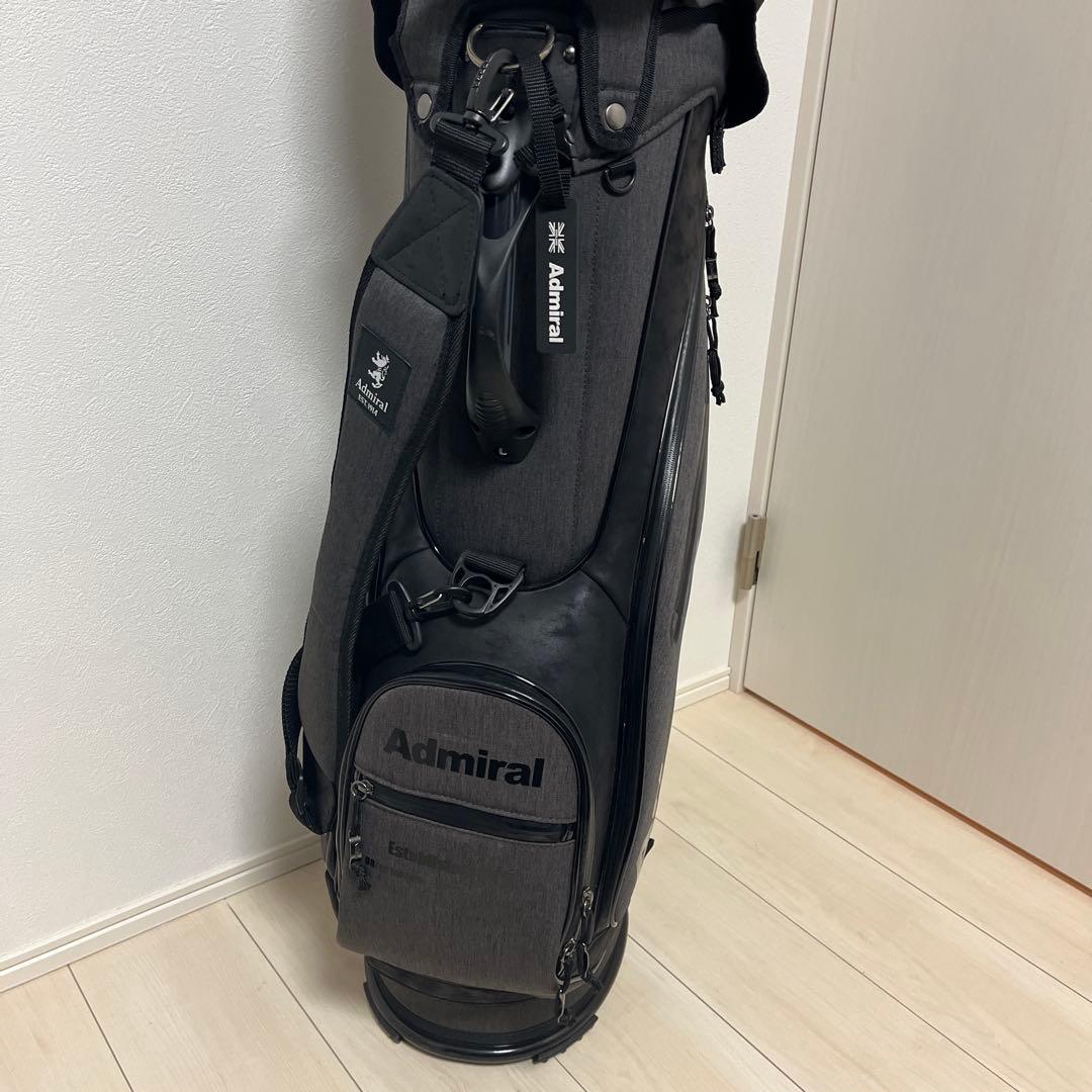 Admiral miral ゴルフバッグ ブラック/グレー