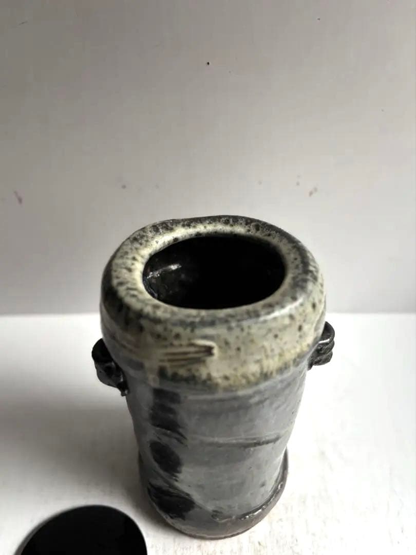 609 田中佐次郎 山瀬窯 水指 水差し 唐津焼 茶道 茶道具 未使用 希少