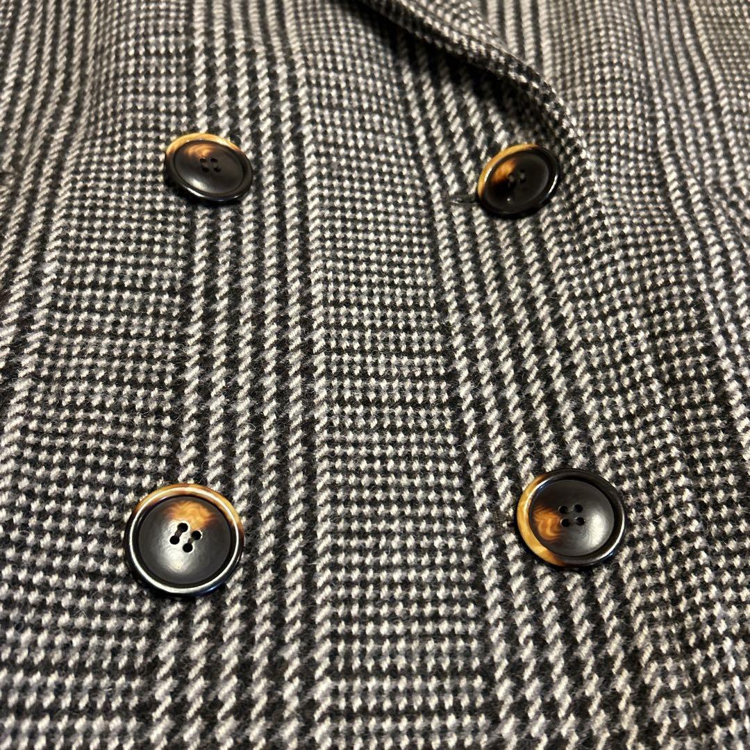 【美品】ジャーナルスタンダードレリューム ダブルカラーチェックコート　茶　36