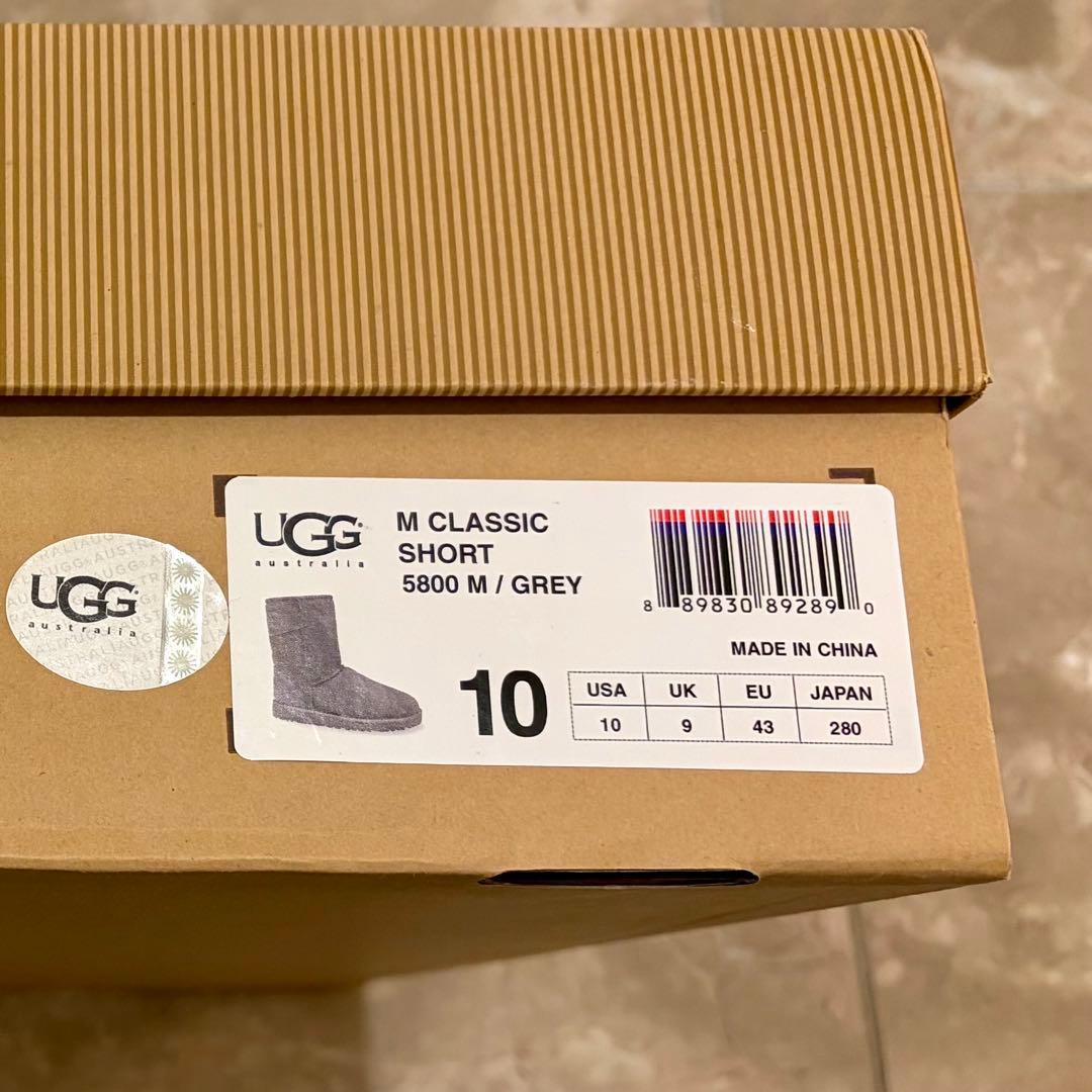 UGG ムートンブーツ　グレー　28ｃｍ