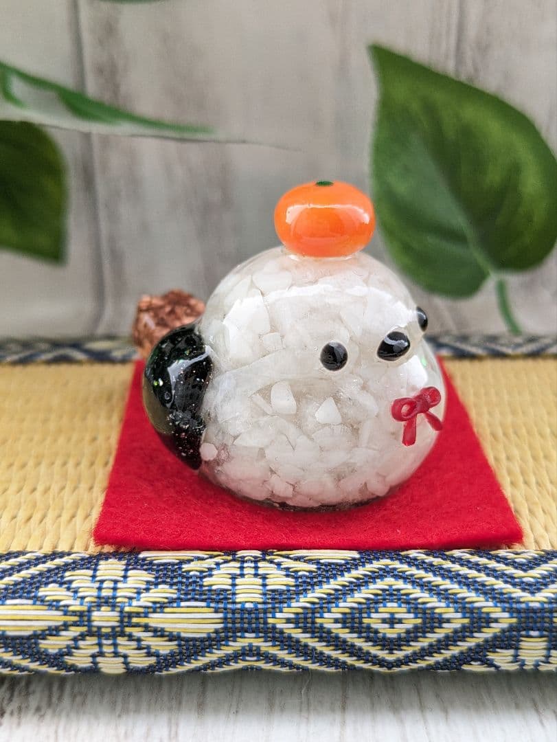 【おりおり】かがみもちになりたいシマエナガちゃん形オルゴナイト☆他２点