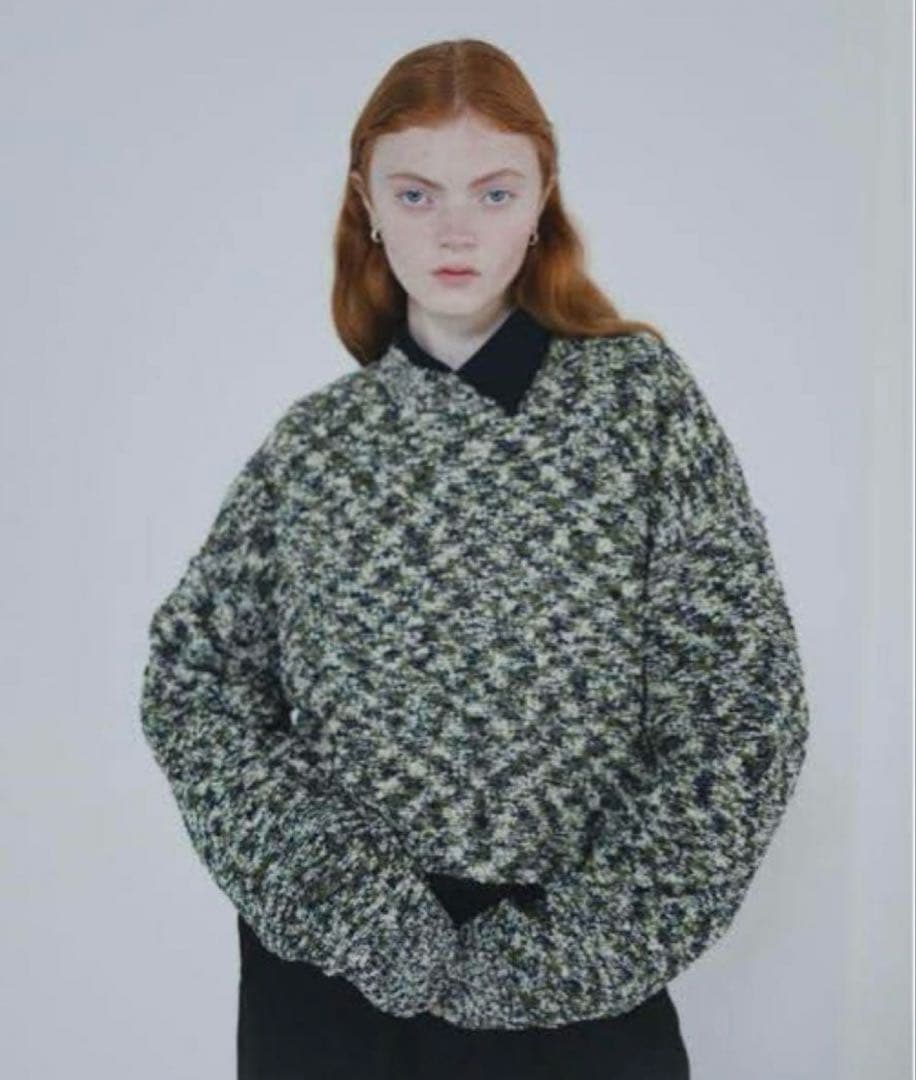 トップス TTTMSW Camouflage pullover knit (GREEN)