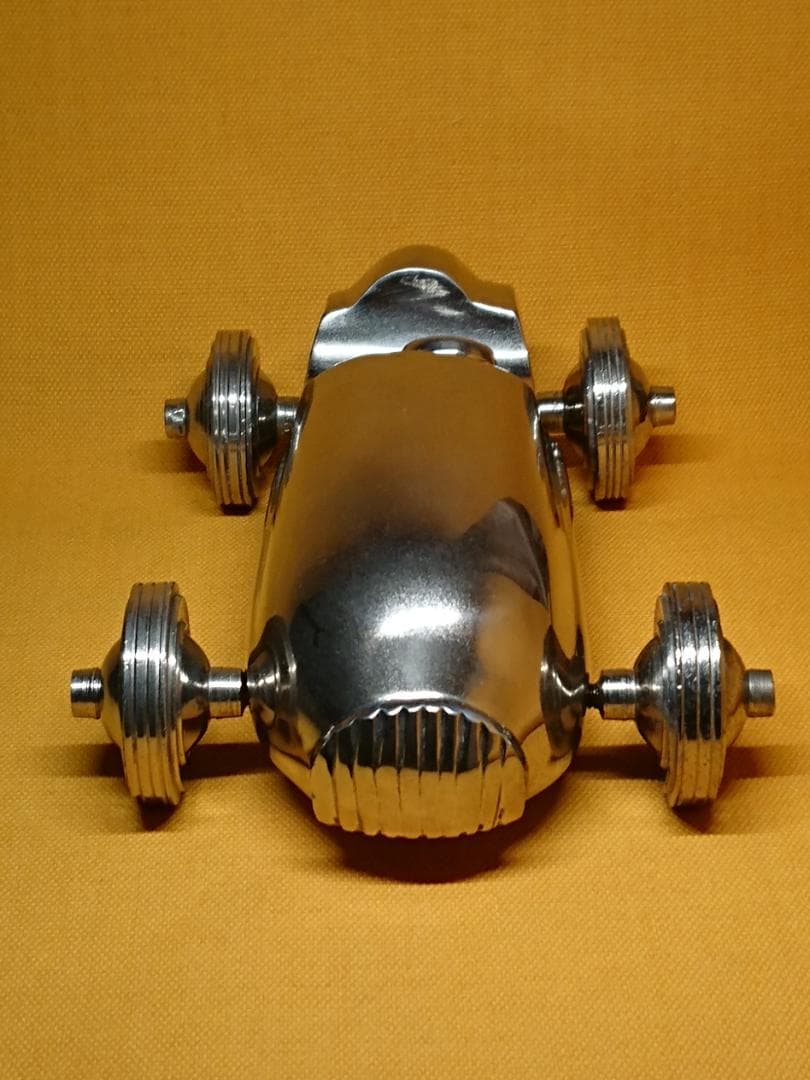【美品】クルマ　金属　オブジェ　置物　インテリア　工芸品　美術品　A2564