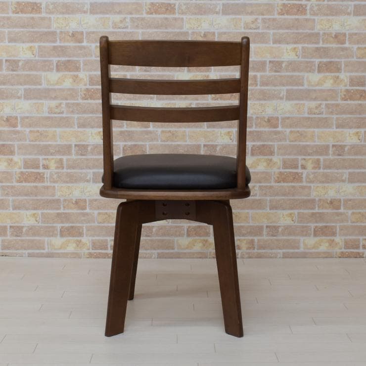 TR DC WH 6脚　回転式ダイニングチェア　ブラウン＊ブラック