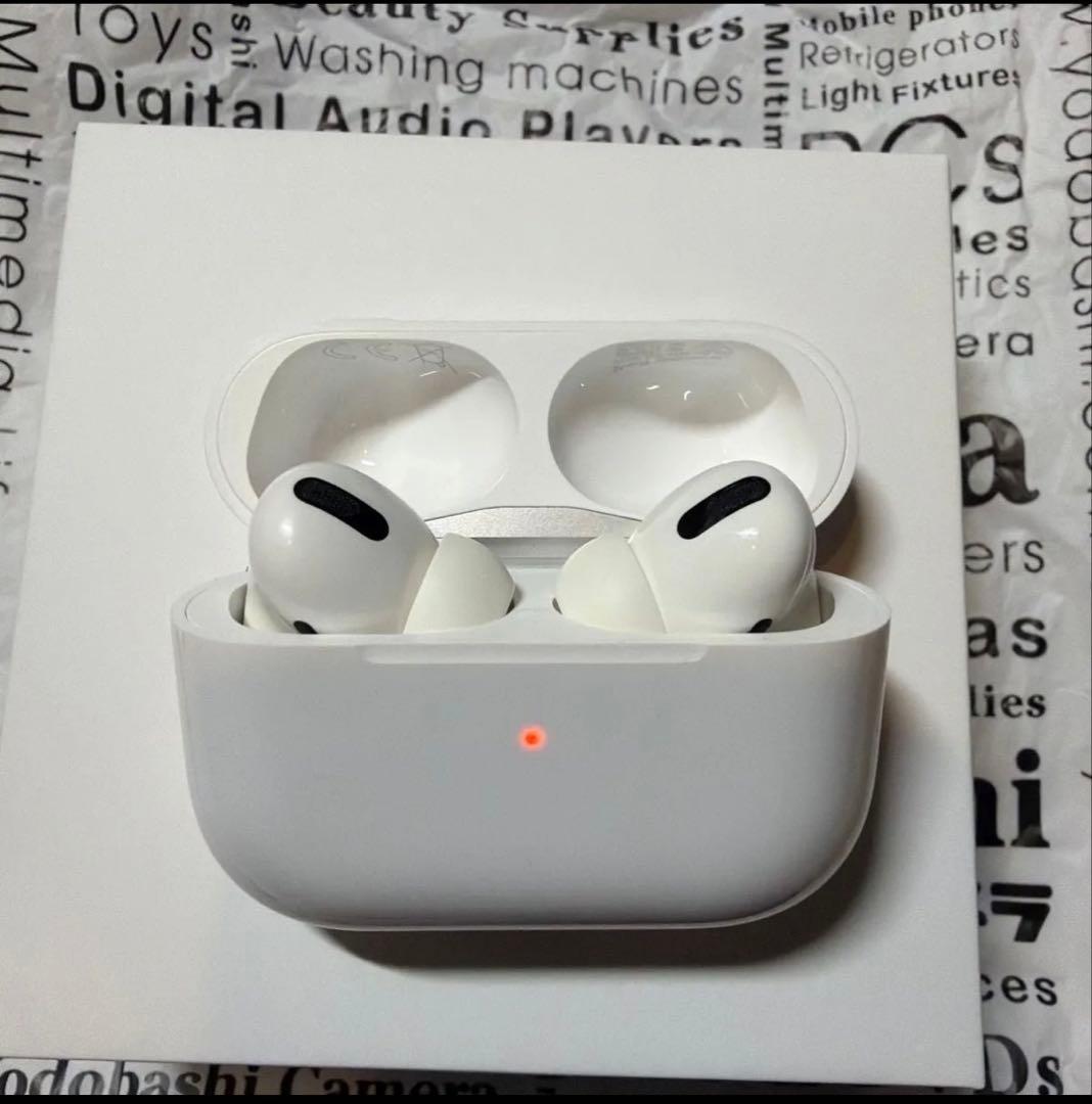AirPods Pro 本体 ホワイト　美品　エアポッズ　イヤホン