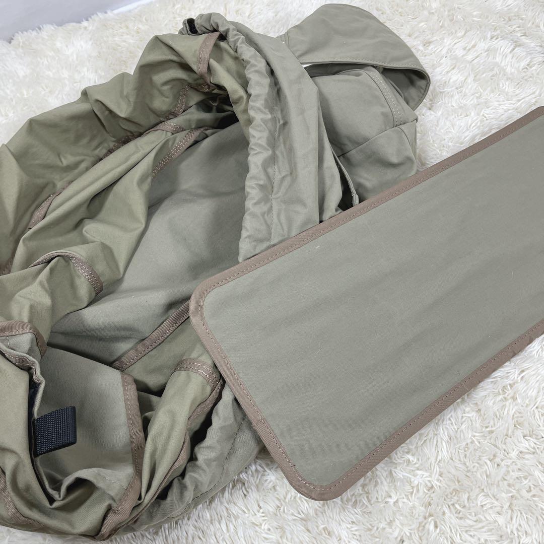 PORTER 【希少】大容量 ショルダーバッグ 巾着 カーキ 旅行カバン