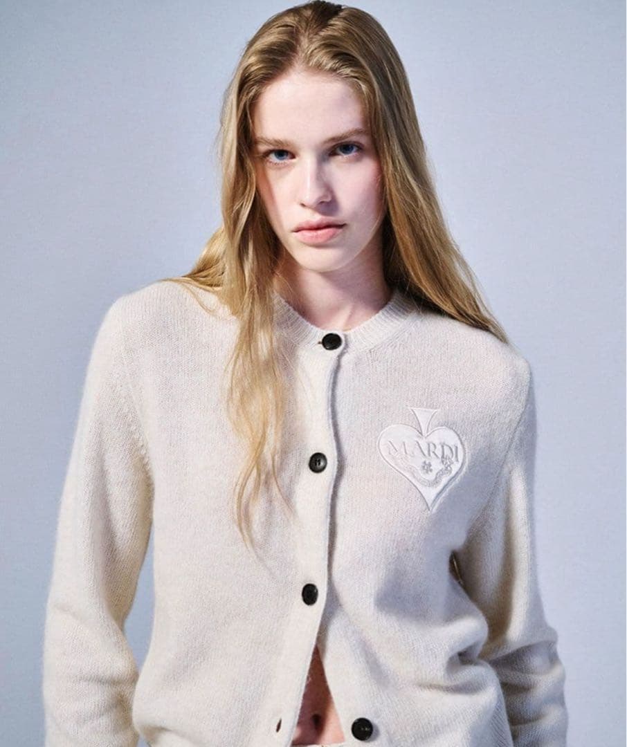 Mardi Mercredi｜ニットカーデ アイボリー｜マルディメクルディ