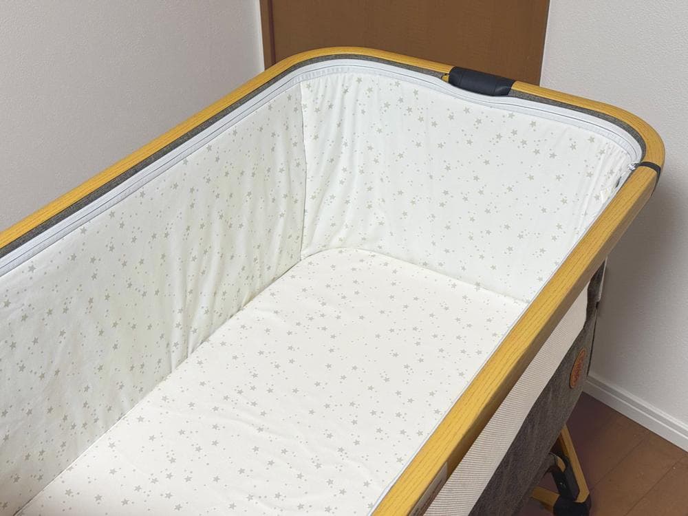 HZDMJ ベビーベッド 折りたたみ 添い寝 新生児用（0〜24ヶ月）