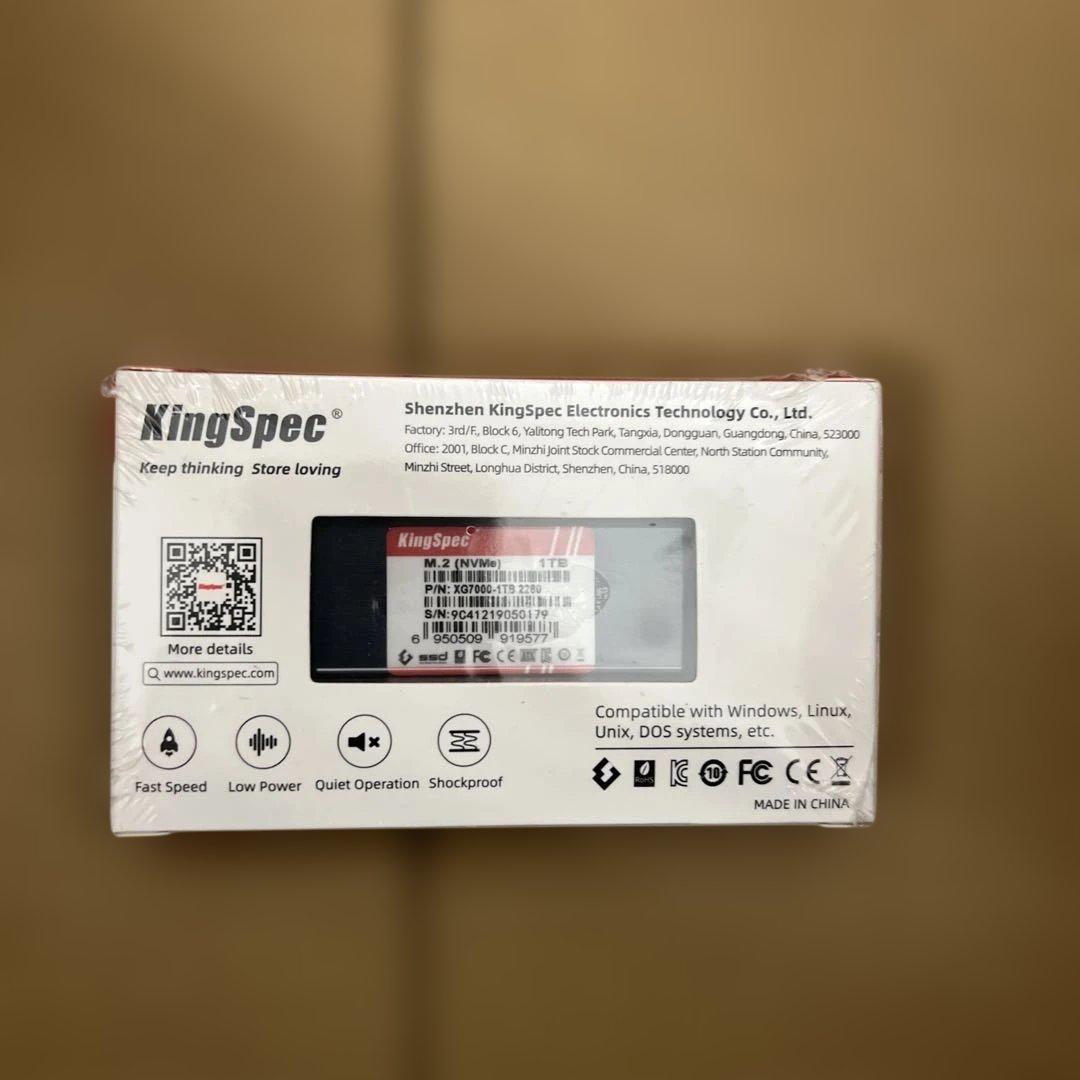 276 KingSpec XG7000 1TB SSD 未開封