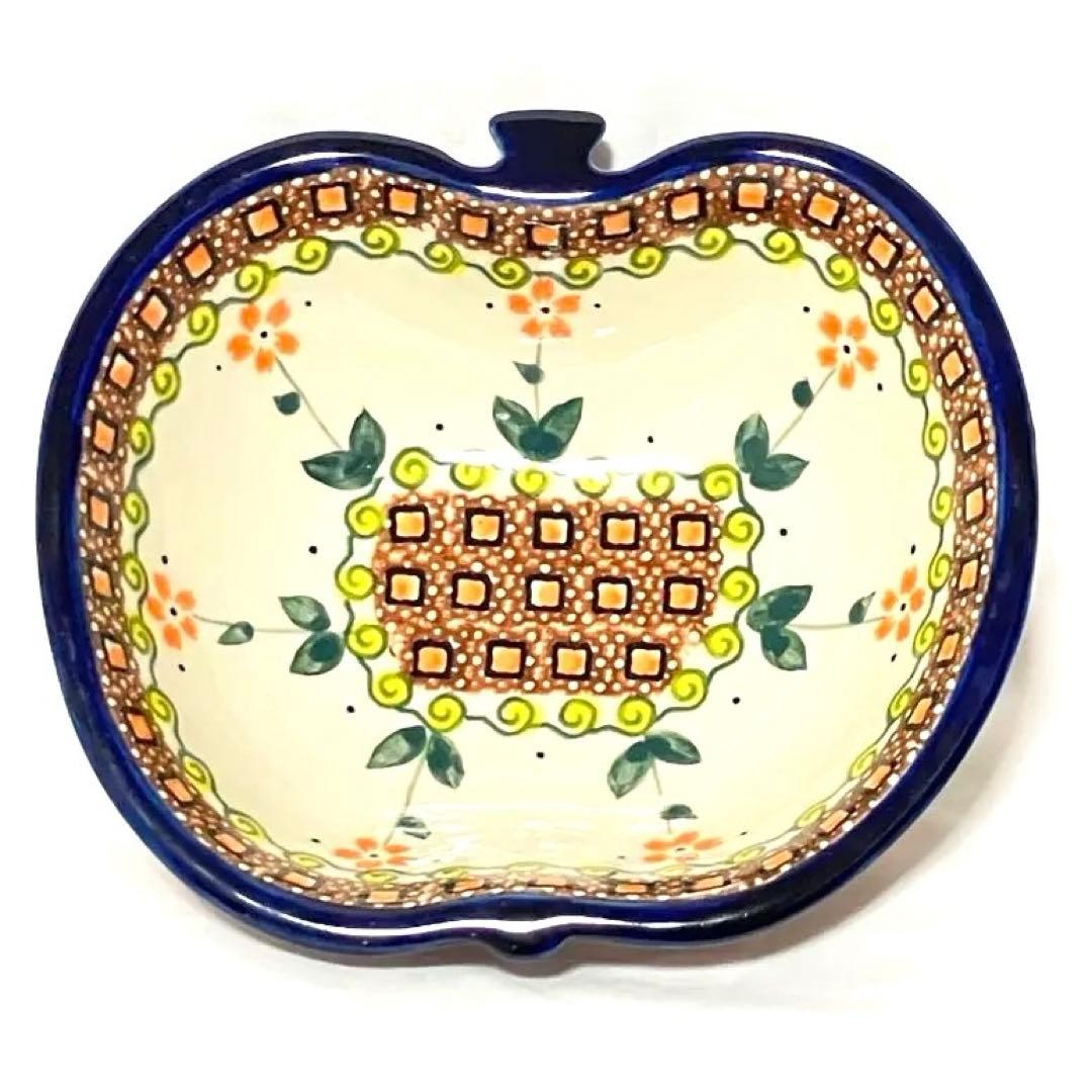 ポーランド食器★ ポーリッシュポタリー★リンゴボウル★プレートセット★ミレナ