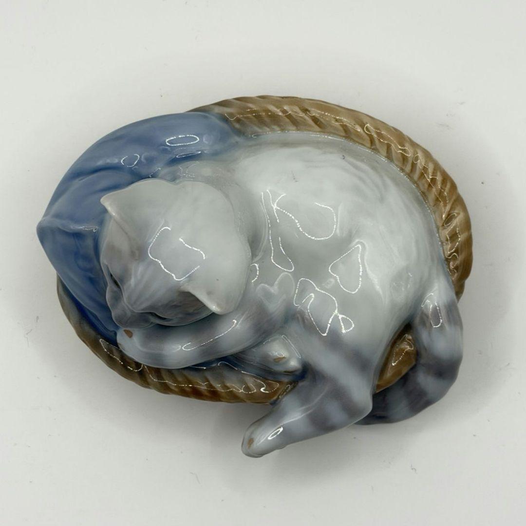 希少 美品☆ロイヤルコペンハーゲン 猫 フィギュリン Kitty 2010