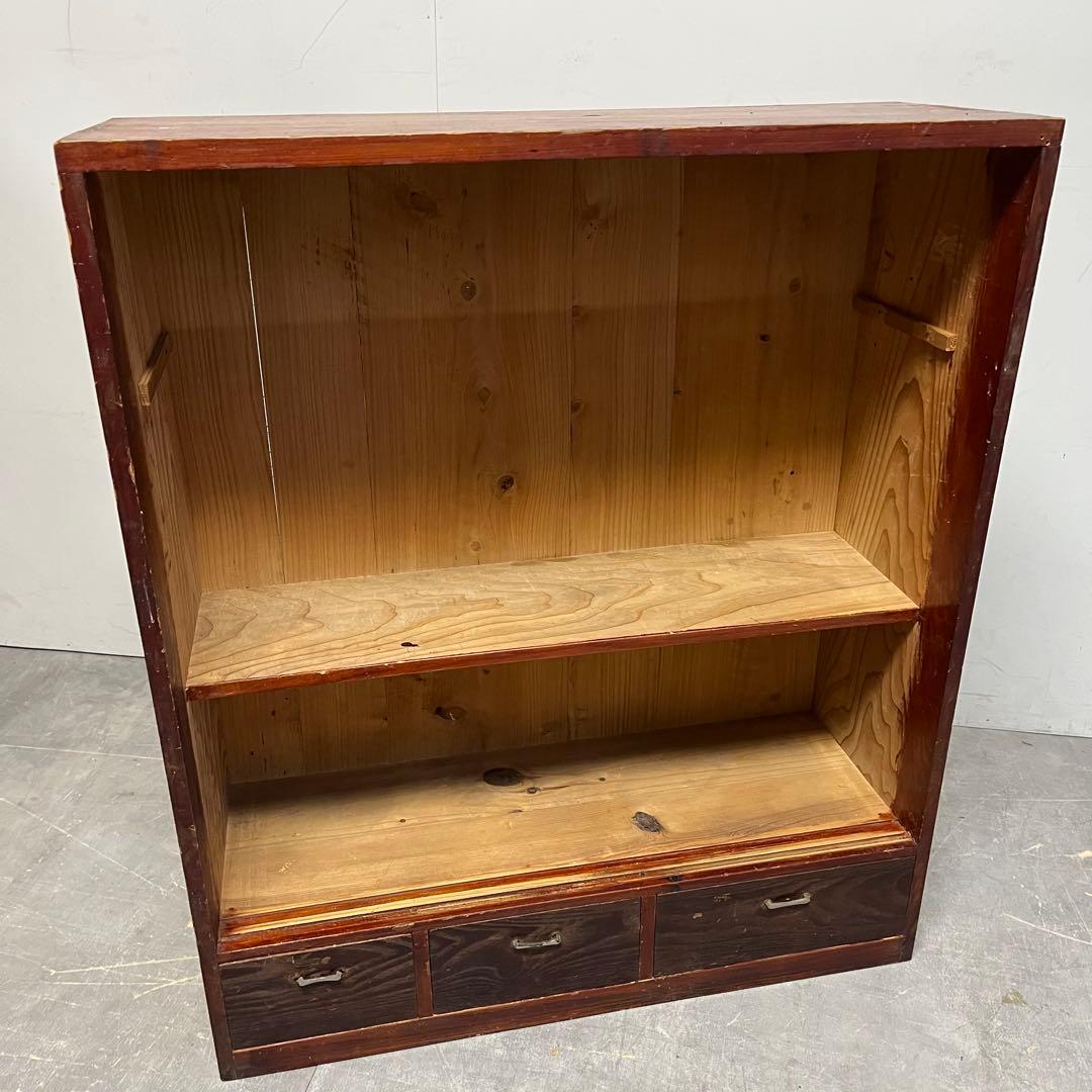 アンティーク 飾り棚 和箪笥 オープンラック 無垢材 昭和レトロ z401