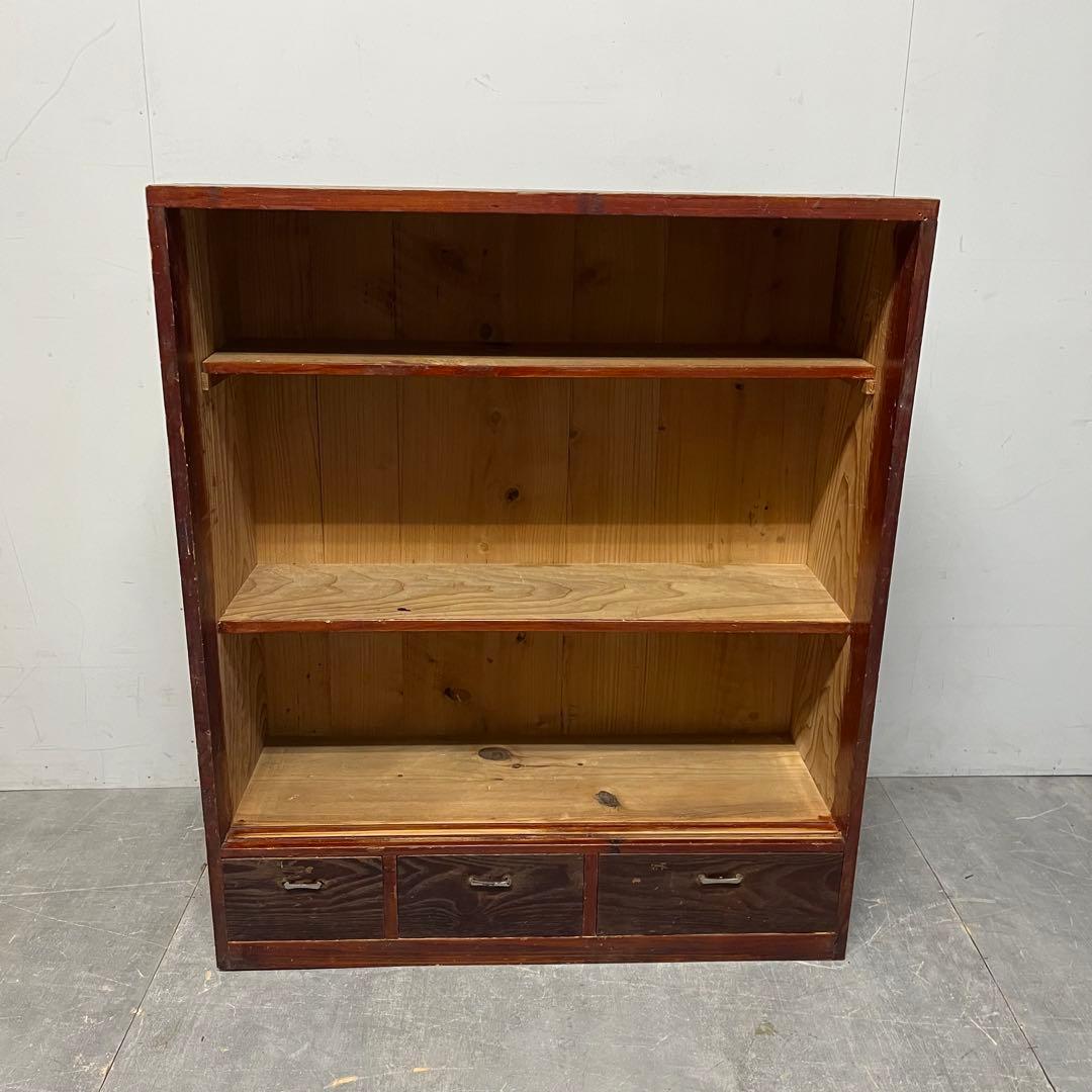 アンティーク 飾り棚 和箪笥 オープンラック 無垢材 昭和レトロ z401